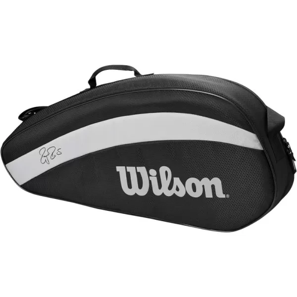 WILSON 3 Pack, Black/White, Holds up to 3 Rackets