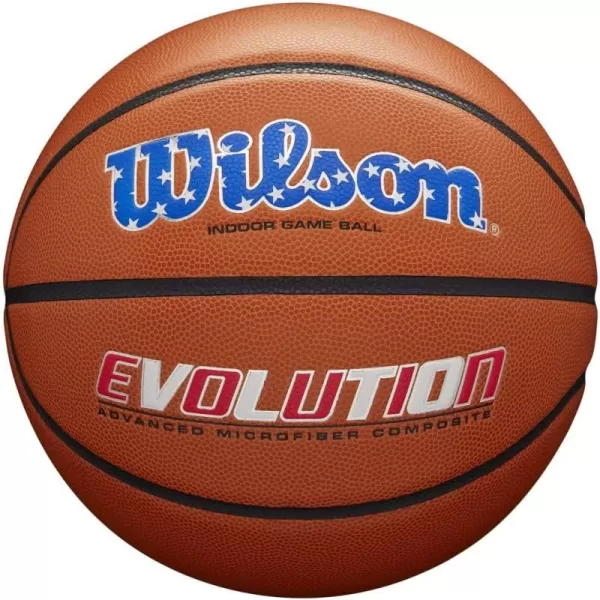 WILSON Evolution Indoor Game Basketballs - Size 5, Size 6 and Size 7