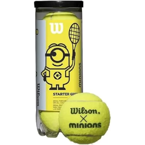 WILSON Minions Youth Tennis Balls - Stage 1, 2, and 3