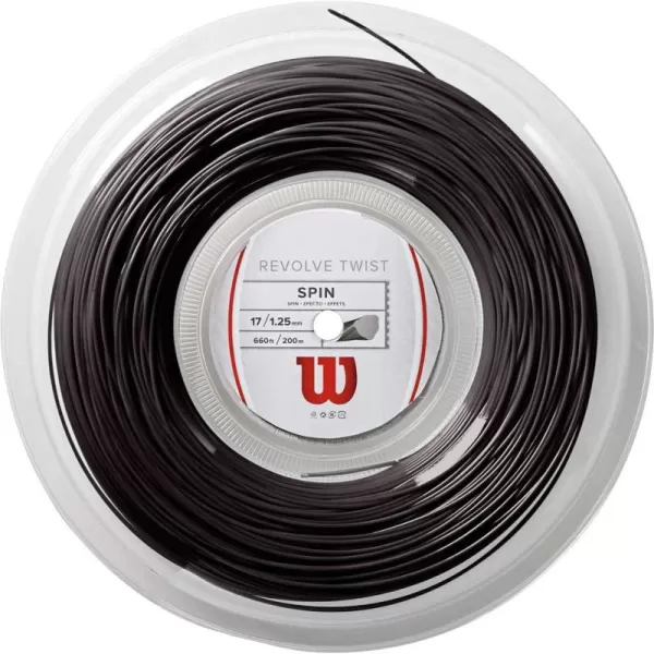 WILSON Revolve Tennis String - Set and 200m Reel, 16 and 17 Gauge