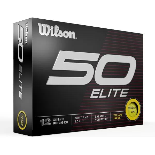 Wilson Fifty Elite Golf Balls - 12 Pack