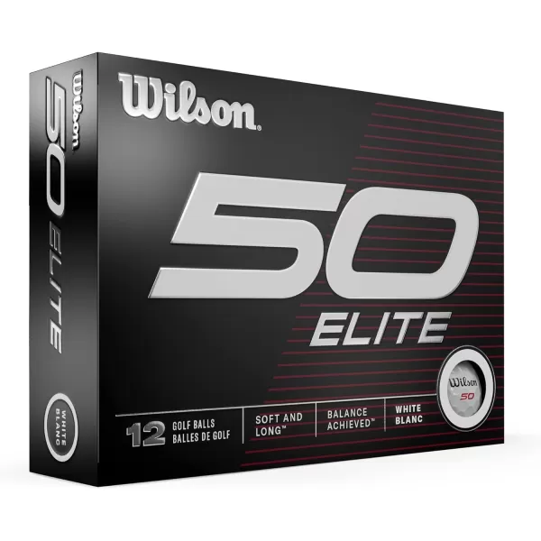 Wilson Fifty Elite Golf Balls - 12 Pack