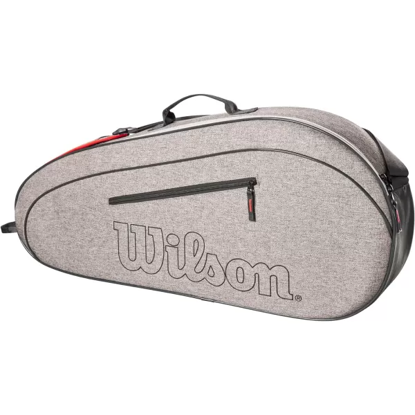 WILSON Team Tennis Racket Bag - Heather Green and Heather Grey
