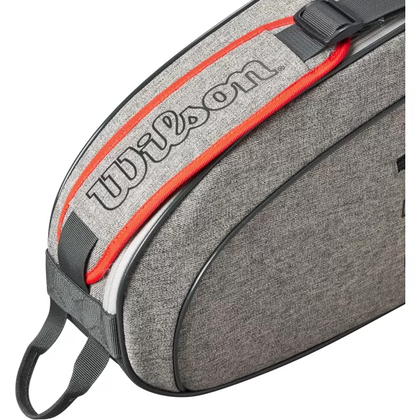 WILSON Team Tennis Racket Bag - Heather Green and Heather Grey