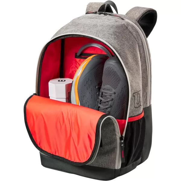 WILSON Team Tennis Racket Bag - Heather Green and Heather Grey