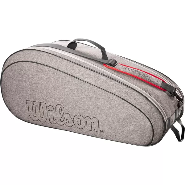 WILSON Team Tennis Racket Bag - Heather Green and Heather Grey