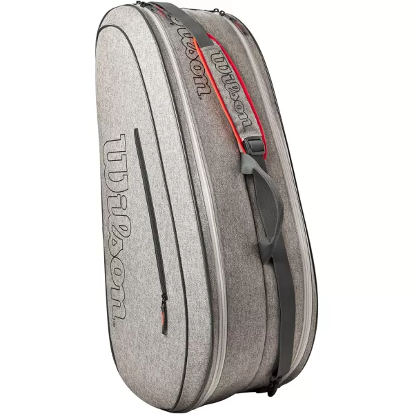 WILSON Team Tennis Racket Bag - Heather Green and Heather Grey