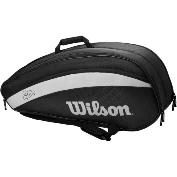 WILSON 3 Pack, Black/White, Holds up to 3 Rackets