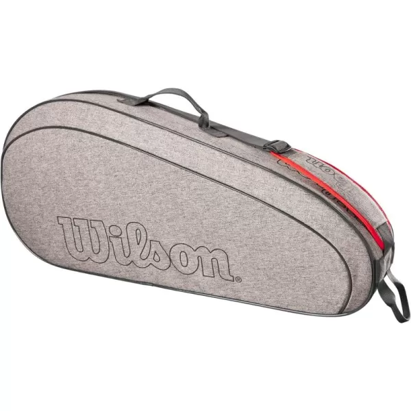 WILSON Team Tennis Racket Bag - Heather Green and Heather Grey