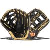 image:imageWilson A2000 Outfield Baseball Gloves  1225 125 and 1275BlackSaddle Tan