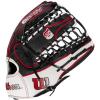 image:imageWilson A2000 Outfield Baseball Gloves  1225 125 and 1275BlackWhiteRed