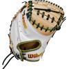 image:imageWilson Fall 2024 Sashel Palacios A2000 FPCM23SS 34 Fastpitch Catchers Mitt  Right Hand Throw WhiteBlondeOlive