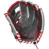 image:imageWilson Spring 2025 A2K Baseball GlovesGreyBlackFlamingo