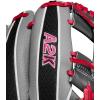 image:imageWilson Spring 2025 A2K Baseball GlovesGreyBlackFlamingo