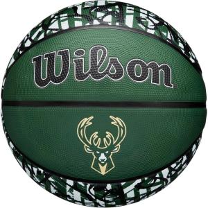 image:imageWILSON NBA Team Graffiti Basketballs  Size 7295Milwaukee Bucks