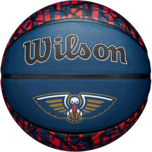 image:imageWILSON NBA Team Graffiti Basketballs  Size 7295New Orleans Pelicans