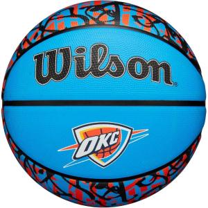 image:imageWILSON NBA Team Graffiti Basketballs  Size 7295Oklahoma City Thunder