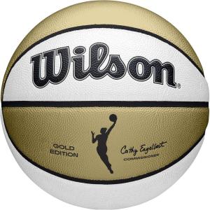 image:imageWILSON WNBA Commemorative Series Basketballs  Womens Official amp Mini SizesGoldWhite