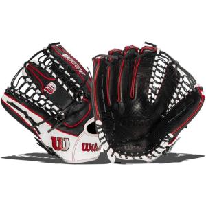 image:imageWilson A2000 Outfield Baseball Gloves  1225 125 and 1275BlackWhiteRed