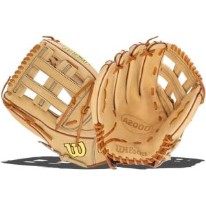 image:imageWilson A2000 Outfield Baseball Gloves  1225 125 and 1275BlondeSaddle Tan
