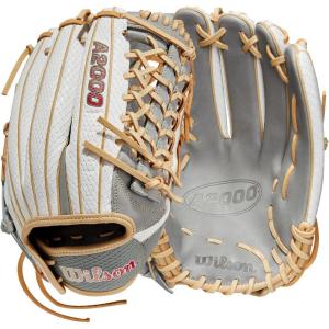 image:imageWilson A2000 Outfield Fastpitch Gloves  125WhiteGreyBlonde