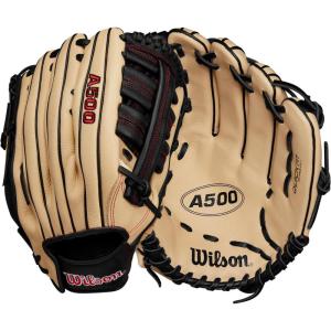 image:imageWilson A500 Youth Baseball GlovesBlondeRedBlack