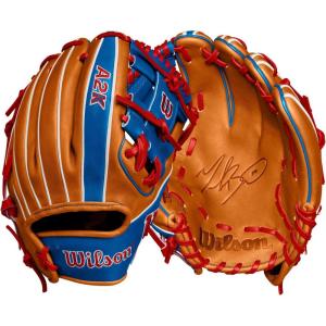 image:imageWilson Fall 2024 A2K Baseball GlovesSaddle TanRoyalRed