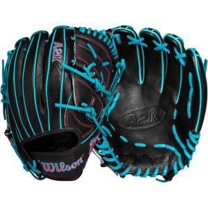 image:imageWilson Spring 2025 A2K Baseball GlovesBlackTealFlamingo