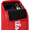 image:imageWILSON 2025 Super Tour Red Tennis Racket Bags  RedWhiteBackpack  Holds up to 2 Rackets