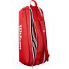 image:imageWILSON 2025 Super Tour Red Tennis Racket Bags  RedWhiteRacket Bag  Holds up to 6 Rackets