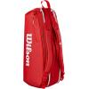 image:imageWILSON 2025 Super Tour Red Tennis Racket Bags  RedWhiteRacket Bag  Holds up to 6 Rackets