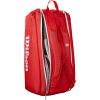 image:imageWILSON 2025 Super Tour Red Tennis Racket Bags  RedWhiteRacket Bag  Holds up to 9 Rackets