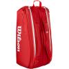 image:imageWILSON 2025 Super Tour Red Tennis Racket Bags  RedWhiteRacket Bag  Holds up to 9 Rackets