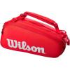image:imageWILSON Super Tour Tennis Racket Bag  RedWhite Holds up to 9 Rackets