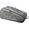 image:imageWILSON Tour Tennis Racket Bag  Dark Green and Stone GreyDark Green