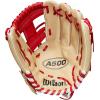 image:imageWilson 2023 A500 Youth Baseball GloveBlondeRedWhite