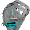 image:imageWilson 2024 A500 Siren 32 Youth Fastpitch Softball Catchers Mitt  Right Hand Throw GreyTealWhite32