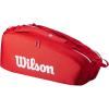 image:imageWILSON 2025 Super Tour Red Tennis Racket Bags  RedWhiteRacket Bag  Holds up to 6 Rackets