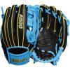 image:imageWilson A500 Youth Baseball GlovesBlackCool BlueYellow