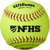 image:imageWilson A9011 Collegiate and HS NFHS Leather Polycore Softballs  12 Pack Yellow