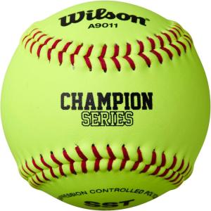 image:imageWILSON 9011 Optic Leather Softballs  No NFHS Logo 1 Dozen