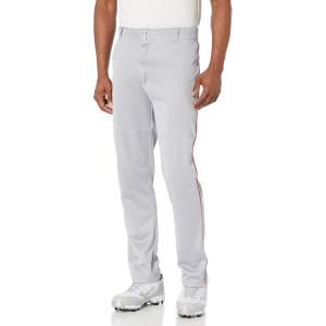 image:imageWILSON Mens Classic Relaxed Fit Piped Baseball PantGreyScarlet