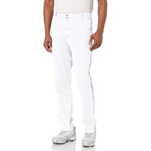 image:imageWILSON Mens Classic Relaxed Fit Piped Baseball PantWhiteScarlet