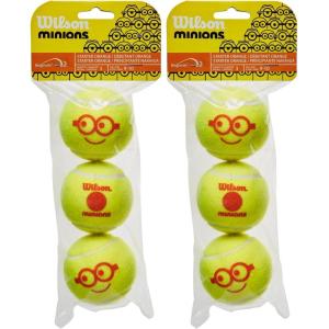 image:imageWILSON Minions Youth Tennis Balls  Stage 1 2 and 3Standard Pack of 2