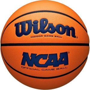 image:imageWILSON NCAA Evo NXT Official Indoor Game Basketballs  Sizes 6 and 7NavyOrange