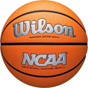 image:imageWILSON NCAA Evo NXT Official Indoor Game Basketballs  Sizes 6 and 7SilverOrange