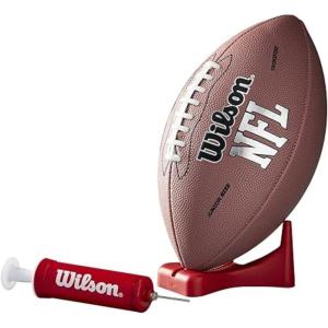 image:imageWILSON NFL Recreational FootballsBrown  Deflated w Pump and Tee