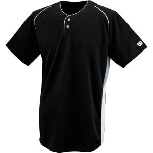 image:imageWILSON Sporting Goods Double Bar Mesh 2Button JerseyBlack