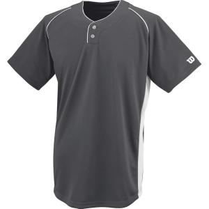 image:imageWILSON Sporting Goods Double Bar Mesh 2Button JerseyCharcoal Grey