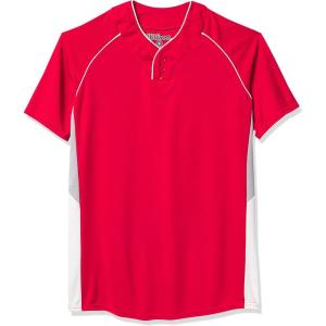image:imageWILSON Sporting Goods Double Bar Mesh 2Button JerseyScarlet